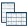 House of Doolittle Recycled Poster Style Reversible/Erasable Yearly Wall Calendar, 24 x 37, White/Blue/Gray Sheets, 12-Month (Jan to Dec): 2023