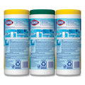 Clorox Disinfecting Wipes, 7 x 8, Fresh Scent/Citrus Blend, 35/Canister, 3/Pack
