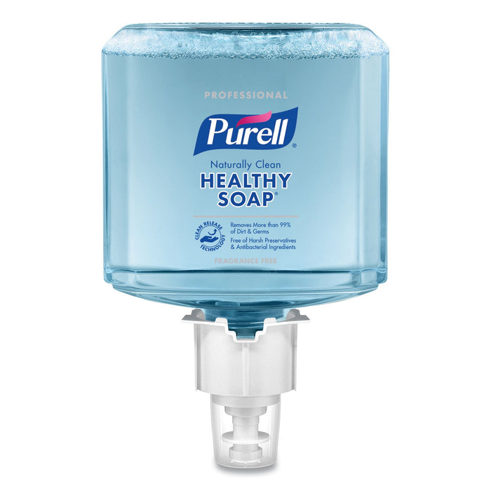 PURELL CLEAN RELEASE Technology HEALTHY SOAP Naturally Clean Foam, For ES6 Dispensers,  Fragrance-Free, 1,200 mL, 2/Carton