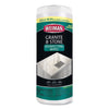 WEIMAN Granite and Stone Disinfectant Wipes, 7 x 8, Spring Garden Scent, 30/Canister, 6 Canisters/Carton