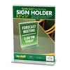 NuDell Acrylic Sign Holder, 8.5 x 11, Clear