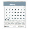 House of Doolittle Bar Harbor Recycled Wirebound Monthly Wall Calendar, 6 x 7, White/Blue/Gray Sheets, 12-Month (Jan-Dec): 2023