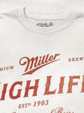 Miller High Life Beer T-Shirt - White by Tee Luv