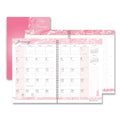 House of Doolittle Breast Cancer Awareness Recycled Ruled Monthly Planner/Journal, 10 x 7, Pink Cover, 12-Month (Jan to Dec): 2023