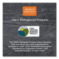 World Centric PLA Lids for Hot Cups, Fits 8 oz Cups, White, 1,000/Carton