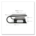 Allsop Metal Art Printer and Monitor Stand Plus, 18" x 13.5" x 6", Black, Supports 50 lbs