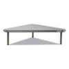 Allsop Metal Art Corner Stand, 20" x 11.5" x 5", Pewter, Supports 40 lbs