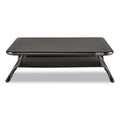 Allsop Metal Art Printer and Monitor Stand Plus, 18" x 13.5" x 6", Black, Supports 50 lbs