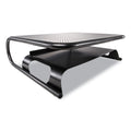 Allsop Metal Art Printer and Monitor Stand Plus, 18" x 13.5" x 6", Black, Supports 50 lbs