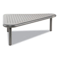 Allsop Metal Art Corner Stand, 20" x 11.5" x 5", Pewter, Supports 40 lbs