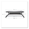 Allsop Metal Art Printer and Monitor Stand Plus, 18" x 13.5" x 6", Black, Supports 50 lbs