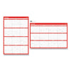 Universal Erasable Wall Calendar, 24 x 36, White/Red Sheets, 12-Month (Jan to Dec): 2023