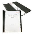 Universal Monthly Planner, 11 x 8, Black Cover, 14-Month, Dec 2022 through Jan 2024