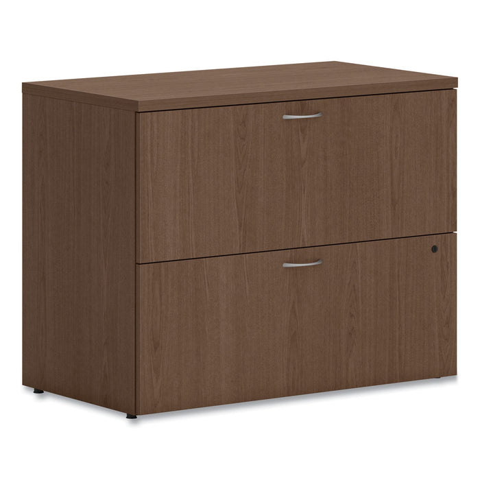 HON Mod Lateral File, 2 Legal/Letter-Size File Drawers, Sepia Walnut, 36" x 20" x 29"