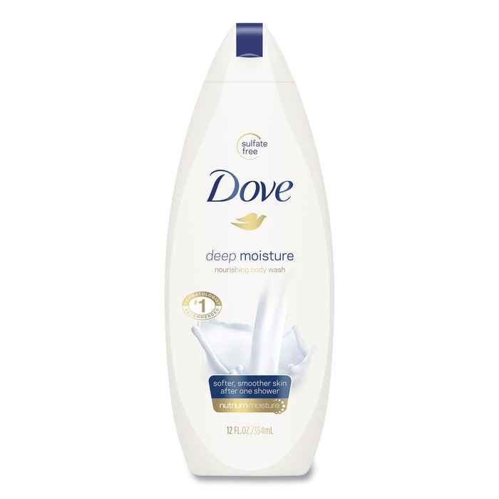 Diversey Dove Body Wash Deep Moisture, 12 oz Bottle, 6/Carton