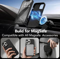 Magnetic Silicone Case for iPhone 17 Pro, Shockproof Protective Cover with Soft Microfiber Lining, Black, 6.3 by Generic