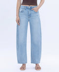 Brylee High Rise Crop Barrel Jean by Boutique 23