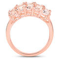 14K Rose Gold Plated 3.30 Carat Genuine Morganite .925 Sterling Silver Ring by Bids.com