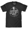 Rock and Roll Hall of Fame Retro Microphone T-Shirt - Charcoal Gray Heather