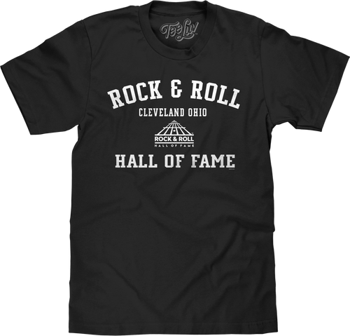 Rock and Roll Hall of Fame T-Shirt - Black by Tee Luv