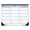 House of Doolittle Three Month Desk Pad, 22 x 17, White/Blue/Teal Sheets, Blue Binding, Blue Corners, 14-Month (Dec to Jan): 2022 to 2024