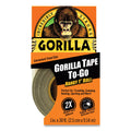 Gorilla Tape, 1.5" Core, 1" x 10 yds, Black