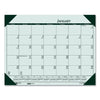 House of Doolittle EcoTones Recycled Monthly Desk Pad Calendar, 22 x 17, Green-Tint/Woodland Green Sheets/Corners, 12-Month (Jan to Dec): 2023