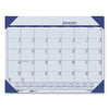 House of Doolittle EcoTones Recycled Monthly Desk Pad Calendar, 22 x 17, Ocean Blue Sheets/Corners, Black Binding, 12-Month (Jan-Dec): 2023