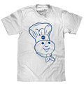 Pillsbury Doughboy Poppin' Fresh T-Shirt - White by Tee Luv