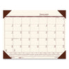 House of Doolittle EcoTones Recycled Monthly Desk Pad Calendar, 22 x 17, Moonlight Cream Sheets, Brown Corners, 12-Month (Jan to Dec): 2023