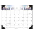 House of Doolittle Recycled Full-Color Monthly Desk Pad Calendar, Nature Photography, 22 x 17, Black Binding/Corners,12-Month (Jan to Dec): 2023