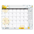 House of Doolittle Recycled Desk Pad Calendar, Wild Flowers Artwork, 22 x 17, White Sheets, Black Binding/Corners,12-Month (Jan-Dec): 2023