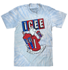 ICEE Polar Bear Tie Dye T-Shirt - Blue and Purple Tie Dye