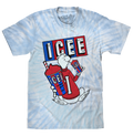 ICEE Polar Bear Tie Dye T-Shirt - Blue and Purple Tie Dye by Tee Luv