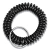 CONTROLTEK Wrist Key Coil Key Organizers, Black, 12/Pack