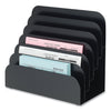 CONTROLTEK Trays, 6 Compartments, 8.25 x 7.25 x 4, Heavy Gauge Steel, Black