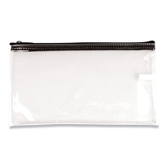 CONTROLTEK Multipurpose Zipper Bags, Vinyl, 11 x 6, Clear