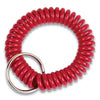 CONTROLTEK Wrist Key Coil Key Organizers, Red, 12/Pack