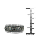 0.27 Carat Genuine Blue Diamond .925 Sterling Silver Ring by Bids.com