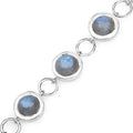 15.48 Carat Genuine Labradorite .925 Sterling Silver Bracelet by Bids.com
