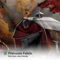 MEHOFOND Thanksgiving Waterproof Fabric Shower Curtain Red Barn 72x72 Inch by Deal US