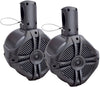 Power Acoustik MWT‐65T Marine-Grade 6.5" 500-Watt Wake Tower Enclosure & Speaker System (Titanium)