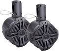 Power Acoustik MWT‐65T Marine-Grade 6.5" 500-Watt Wake Tower Enclosure & Speaker System (Titanium) by Silarius