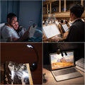 Stand Light, 1/2/4/10 Pack Clip on LED Book Lights, USB and AAA Battery Operated