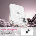 Magnetic Case for iPhone 17 6.3" with Polka Dot White Dot Clear by Merch Section