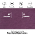 Headbands for Women, Non-Slip, Premium Stretchy Head Bands Hair Accessories,Wear