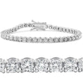 7.10 Ct Round HUGE Natural Diamond Tennis Bracelet 14K White Gold by DailySale