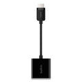 Belkin HDMI to VGA Adapter with Micro-USB Power, 9.8", Black