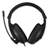 Adesso Xtream H5U Stereo Multimedia Headset with Mic, Binaural Over the Head, Black