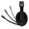 Adesso Xtream H5U Stereo Multimedia Headset with Mic, Binaural Over the Head, Black